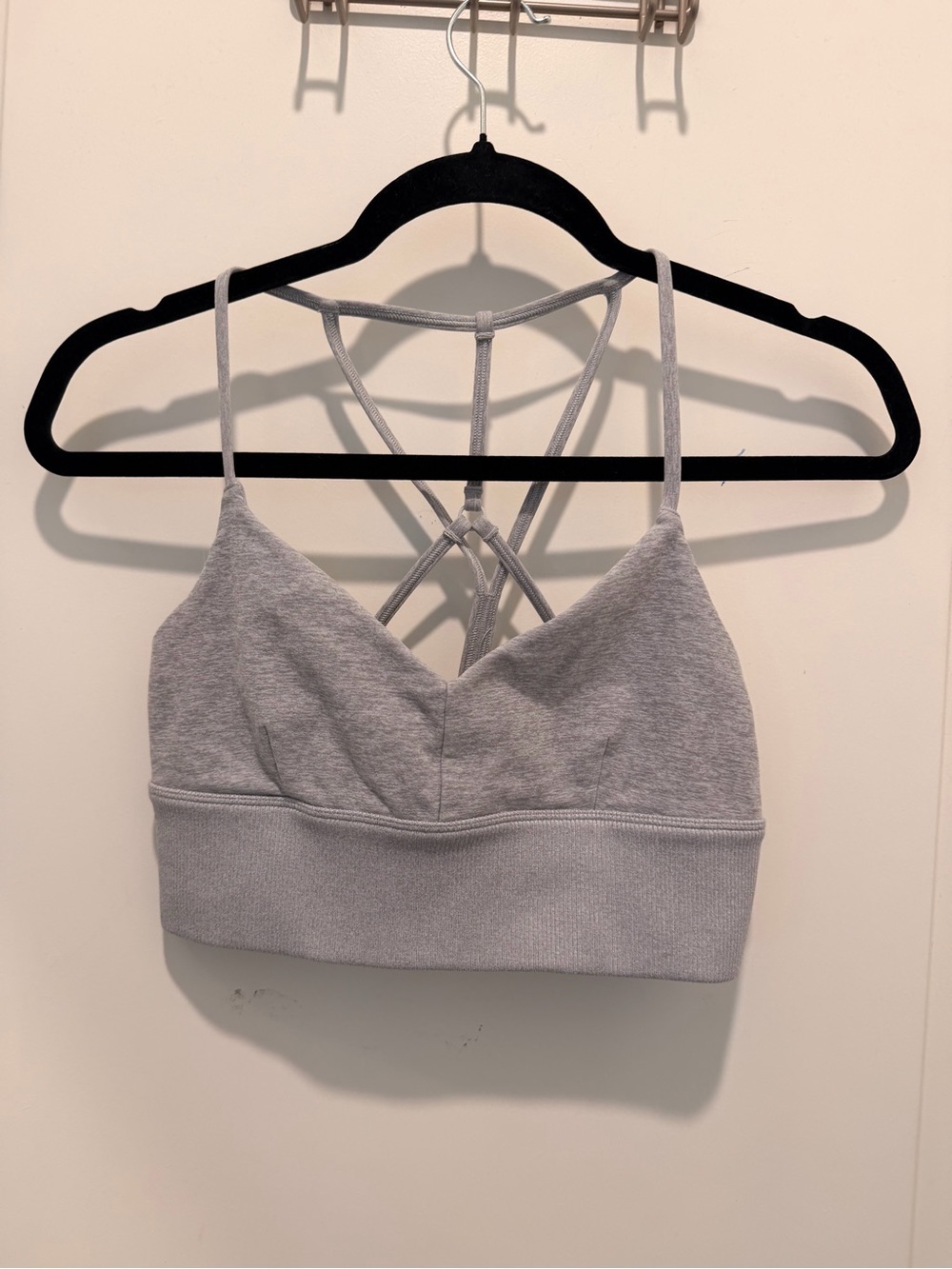 Alo Yoga Alosoft Lavish Sports Bra Heather Grey
Size S